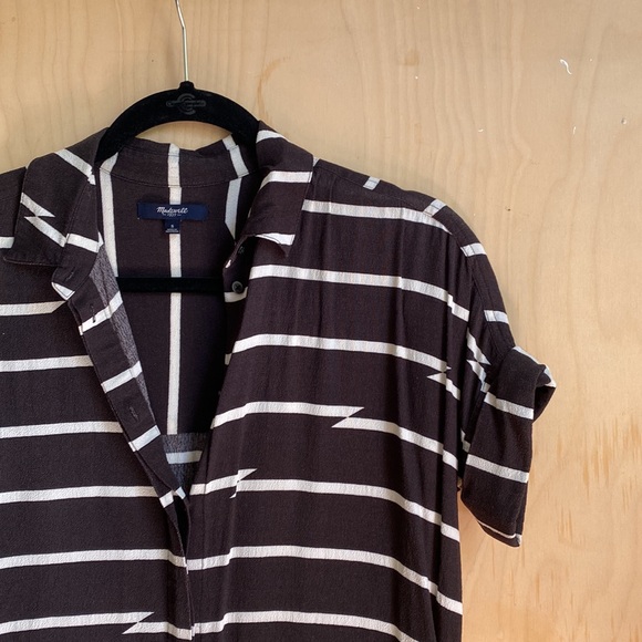 Madewell | Stripe Button Down Courier Dress S - Picture 2 of 7